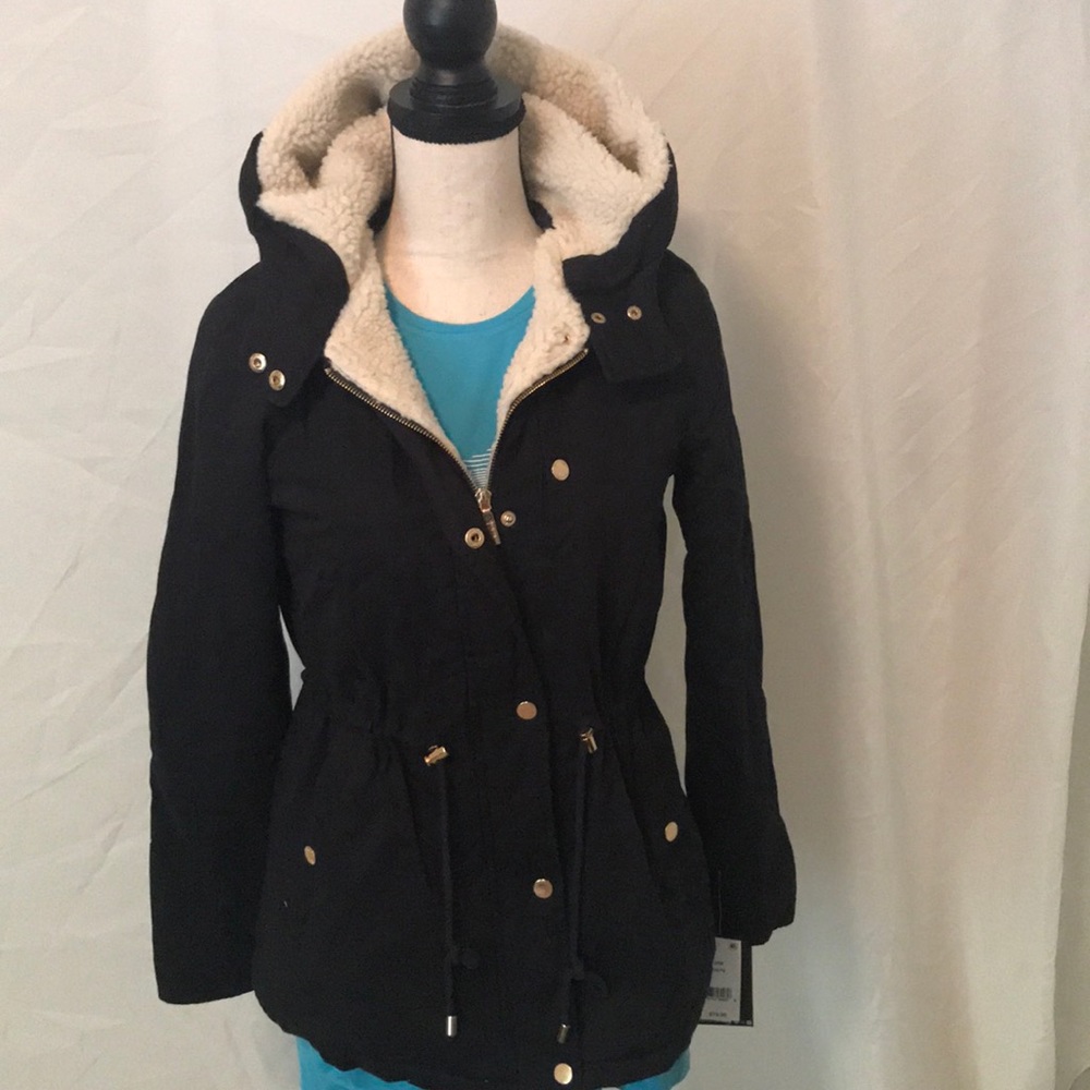 Collection B Juniors Hooded Coat